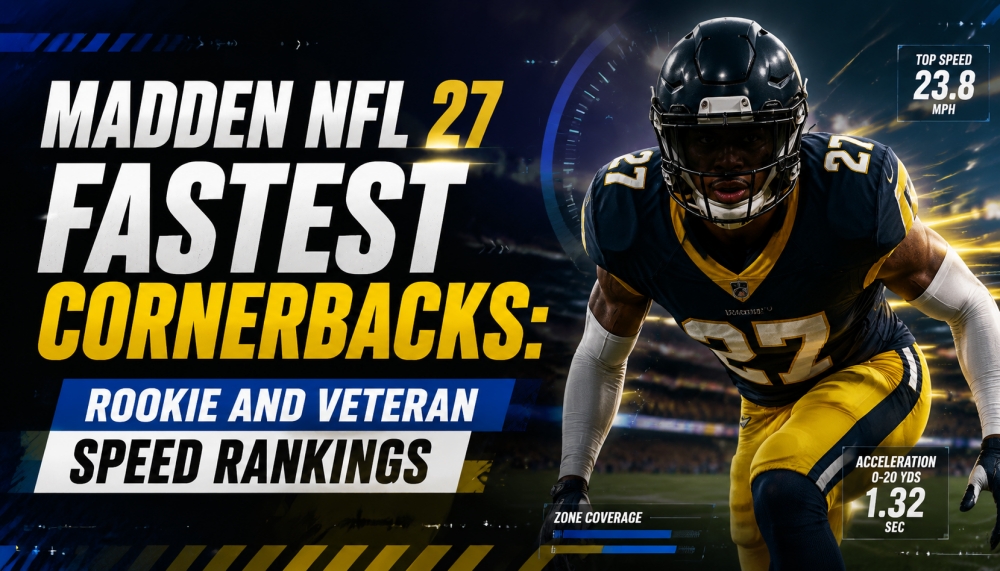 Madden NFL 27 Fastest Cornerbacks: Rookie and Veteran Speed Rankings